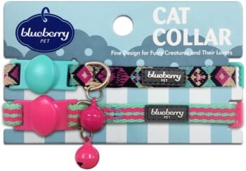 Blueberry Pet 7 Patterns Breakaway, Personalized Cat Collar