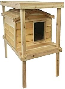 CozyCatFurniture Waterproof Wooden Outdoor House For Cats