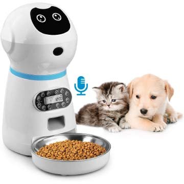 EZMioo Smart Cat Feeder, Auto Robotics Dog Food Dispenser