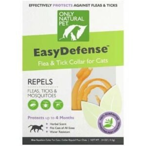 Only Natural Pet EasyDefense Flea and Tick Collar for cats.