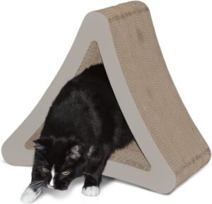 PetFusion 3-Sided Vertical Cat Scratching Post Tower
