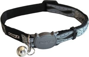 Rogz Black Paws Cat Collar