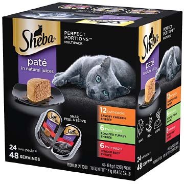 Sheba Perfect Portions Paté healthy Wet Cat Food Tray Variety Packs