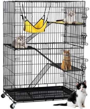 YAHEETECH 4-Tier Kitten Cat Cage