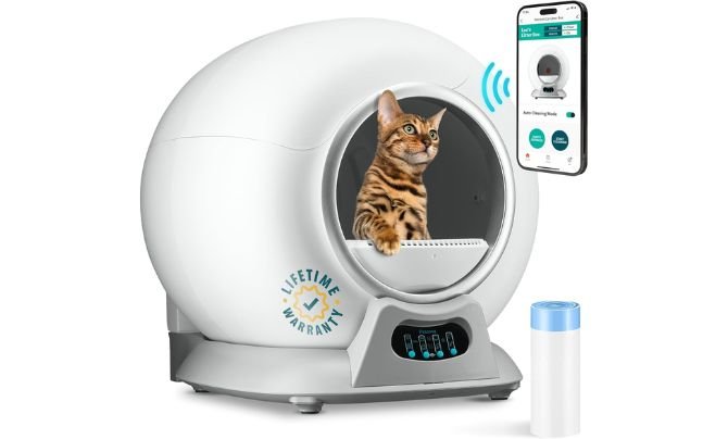 PetCove Cat Robot Automatic Litter Box with APP Control Smart