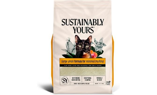 Sustainably Yours Cat Litter, Large-Grain Formula 10 lbs