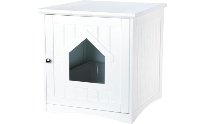 TRIXIE Litter Box Enclosure, Hidden Kitty Litter Box Cabinet