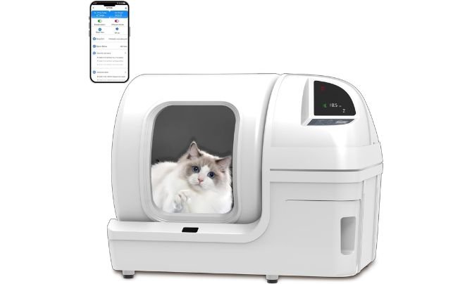 UPFAS Automatic Cat Litter Box Self Cleaning