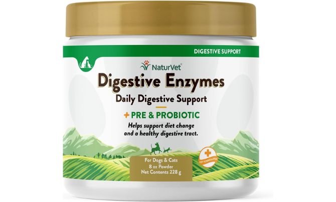 NaturVet Digestive Enzymes Plus Probiotic